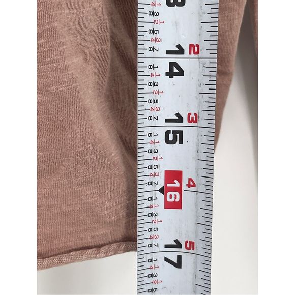 Free People Top Crop Women XS Pink Mauve Embroidered V Neck Bohemian Flutter - Picture 4 of 13